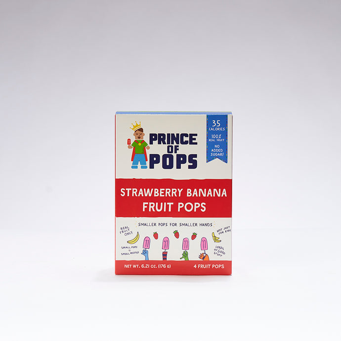 Prince of Pops - Strawberry Banana - 4 Pack - 1.5oz